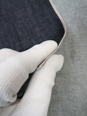 INDIGO USA SELVEDGE DENIM - RED/WHITE TICKER 13OZ - 0