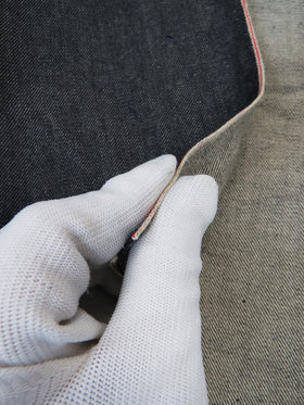 DARK INDIGO USA SELVEDGE DENIM - RED/WHITE TICKER 11.5OZ - 0