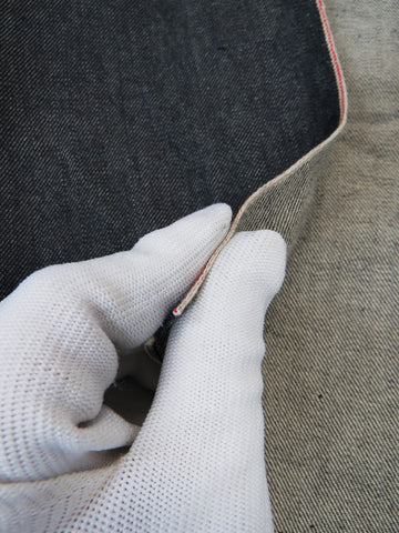 DARK INDIGO USA SELVEDGE DENIM - RED/WHITE TICKER 11.5OZ - 0