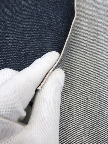 INDIGO USA SELVEDGE DENIM - RED/WHITE TICKER 13.5OZ - 0