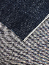 INDIGO USA SELVEDGE DENIM - INDIGO/WHITE TICKER 12OZ