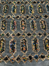 Jewel Iridescent Sequin Stretch Mesh Fabric / Sold by the Yard