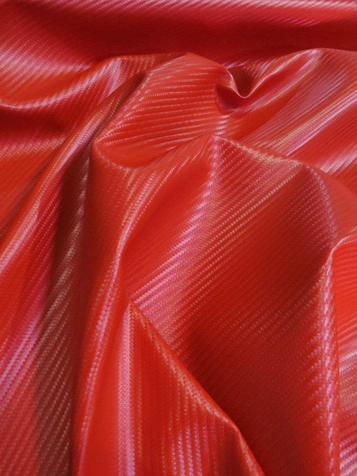 Red Carbon Fiber Marine Vinyl Fabric