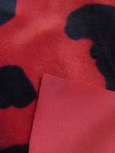 Black/White Velboa Cow Animal Short Pile Fabric / By The Roll - 25 Yards-4