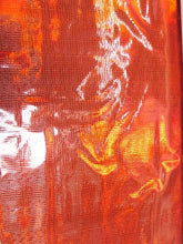 Crocodile Holographic Embossed PVC Vinyl Fabric / Red / 15 Yard Roll