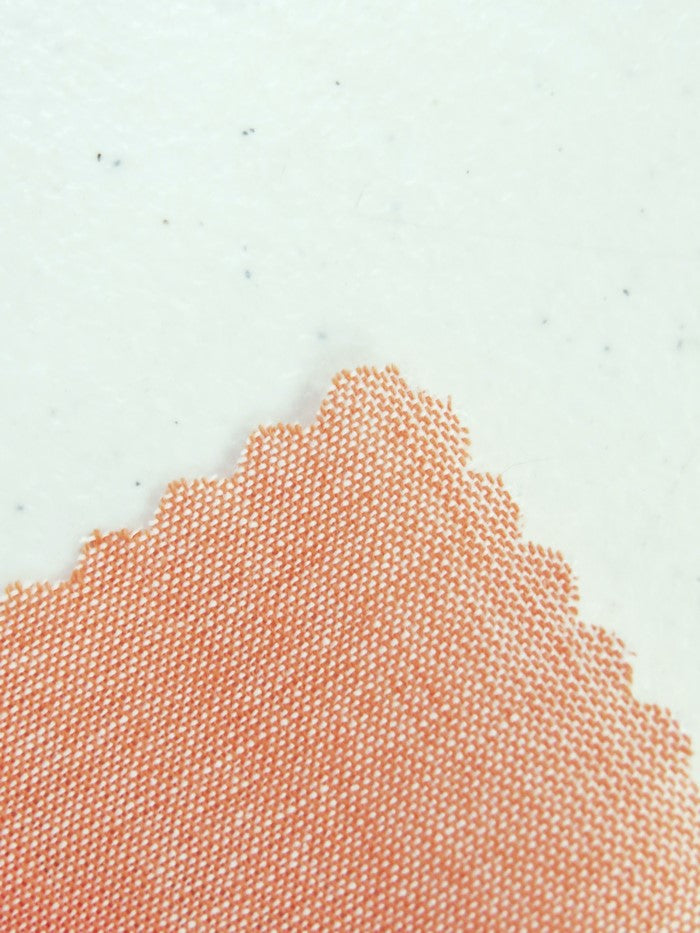 Peach 100% Cotton Chambray Fabric - 0