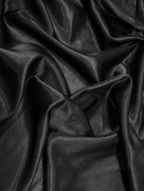 Solid Crepe Back Satin Fabric / Black / Sold By The Yard