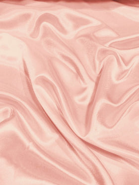 Buy blush Solid Crepe Back Satin Fabric / White / Sold By The Yard