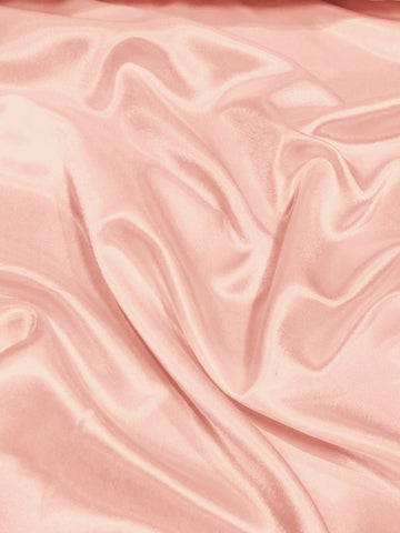 Buy blush Solid Crepe Back Satin Fabric / White / Sold By The Yard