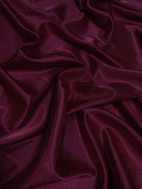 Solid Crepe Back Satin Fabric / Burgundy / Sold By The Yard