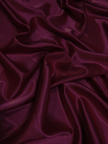 Solid Crepe Back Satin Fabric / Burgundy / Sold By The Yard