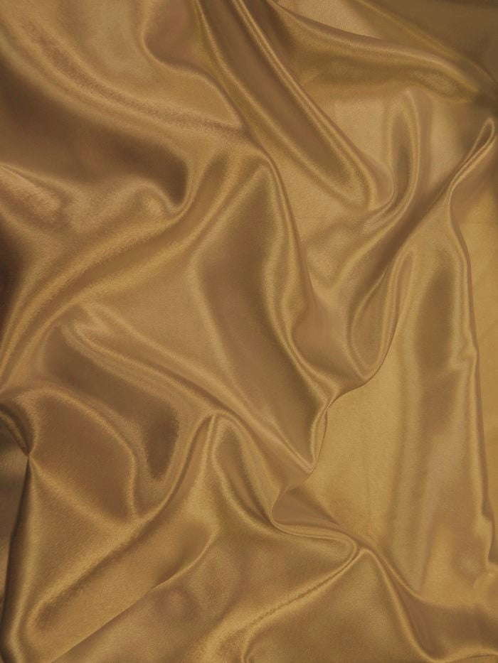 Solid Crepe Back Satin Fabric / Cafe / Sold By The Yard