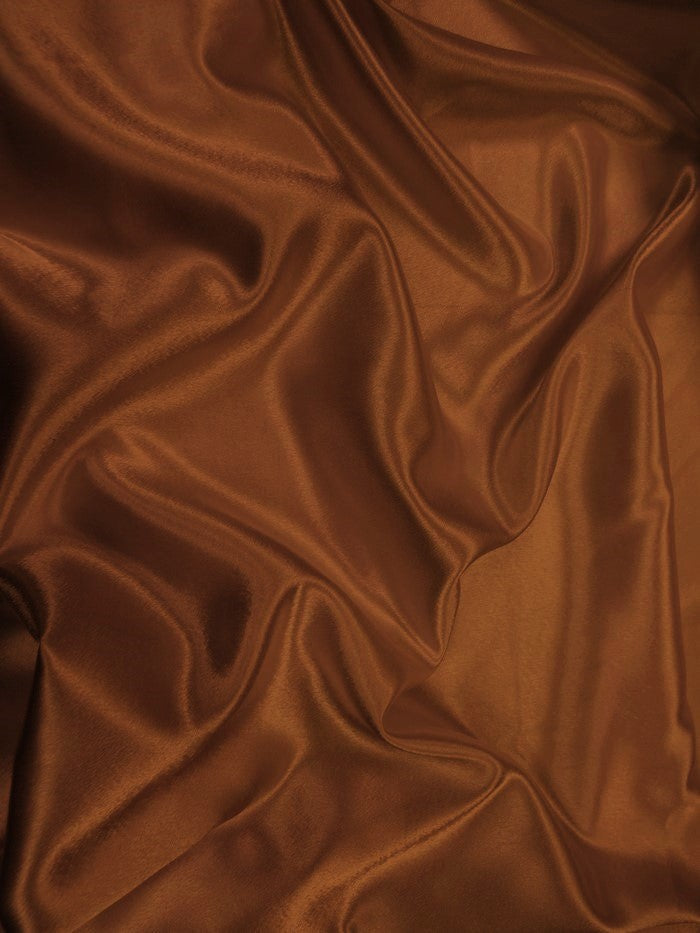 Solid Crepe Back Satin Fabric / Copper / Sold By The Yard