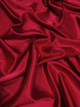 Solid Crepe Back Satin Fabric / Cranberry / Sold By The Yard