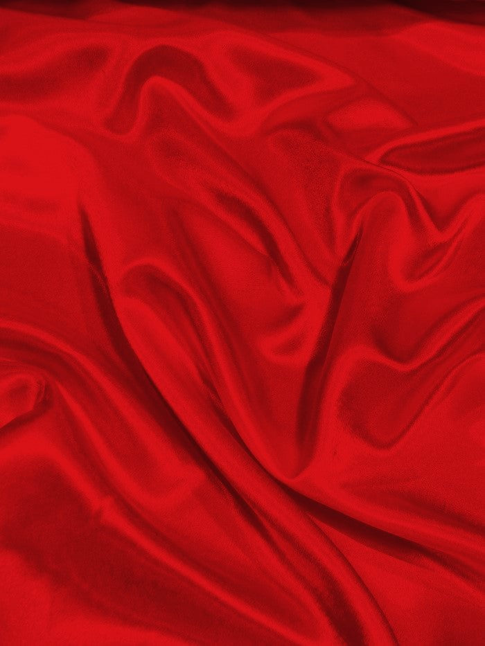 Solid Crepe Back Satin Fabric / Red / Sold By The Yard