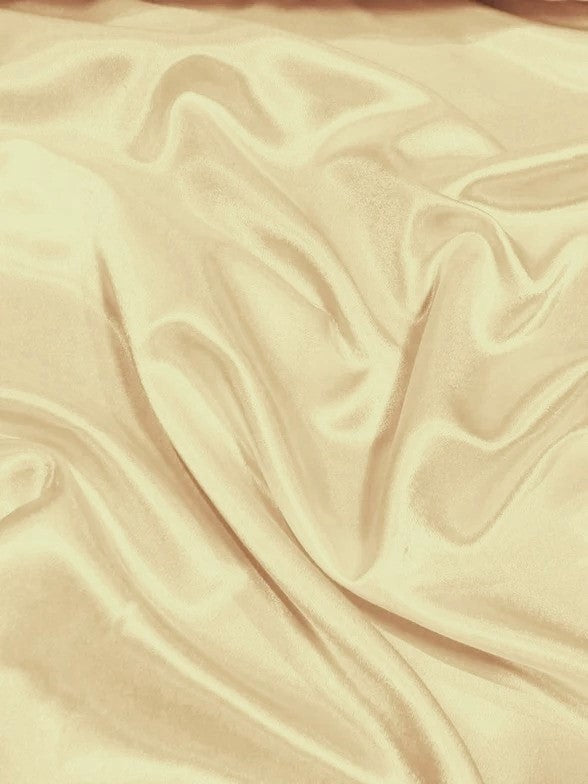 Solid Crepe Back Satin Fabric / Tan / Sold By The Yard