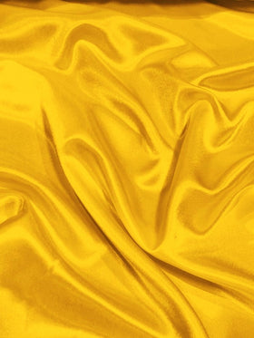 Solid Crepe Back Satin Fabric / Yellow / Sold By The Yard