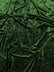 Crushed Stretch Velvet Costume Fabric / Hunter Green / Sold By The Yard