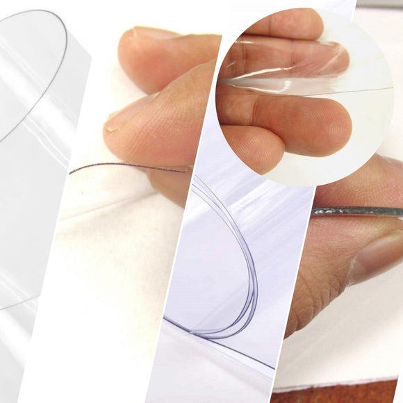 Clear Plastic Vinyl Fabric (Marine Grade) / 20 Gauge / By The Roll - 30 Yards