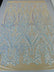 BIG DAMASK SEQUIN ON STRETCH MESH FABRIC (By The Yard)