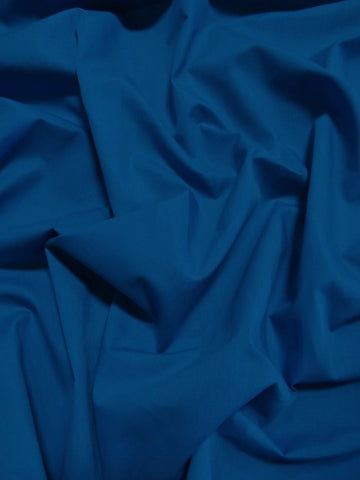 Poly Cotton Solid Fabric 58"/60" Width / Dark Royal Blue / Sold By The Yard