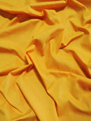 Poly Cotton Solid Fabric / Dark Yellow / 100 Yard Bolt-1