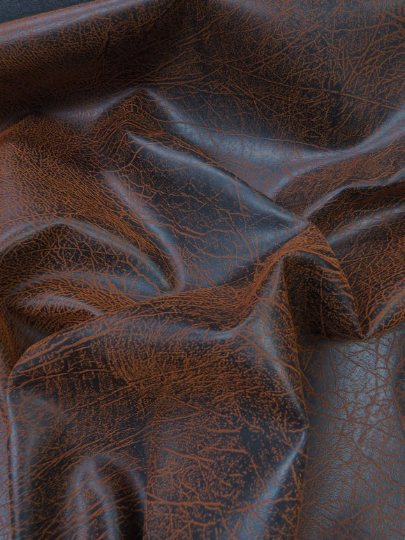 Copper Distressed Velvet Flocking Vinyl / 30 Yard Roll