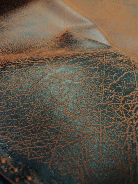 Copper Distressed Velvet Flocking Vinyl / 30 Yard Roll