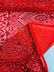 Geometric Diamond Sequin  Stretch Mesh Fabric / Sold by the Yard