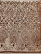 Geometric Diamond Sequin  Stretch Mesh Fabric / Sold by the Yard