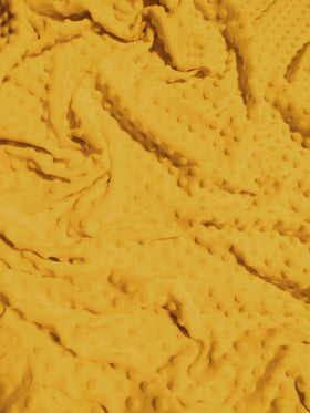 Canary Yellow Minky Dimple Dot Baby Soft Fabric / Sold By The Yard