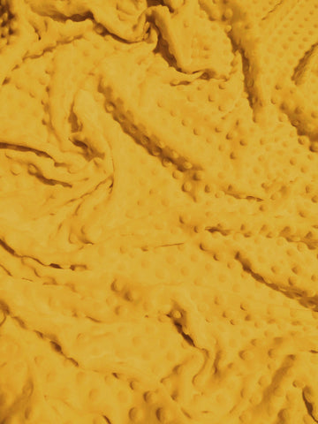 Canary Yellow Minky Dimple Dot Baby Soft Fabric / Sold By The Yard