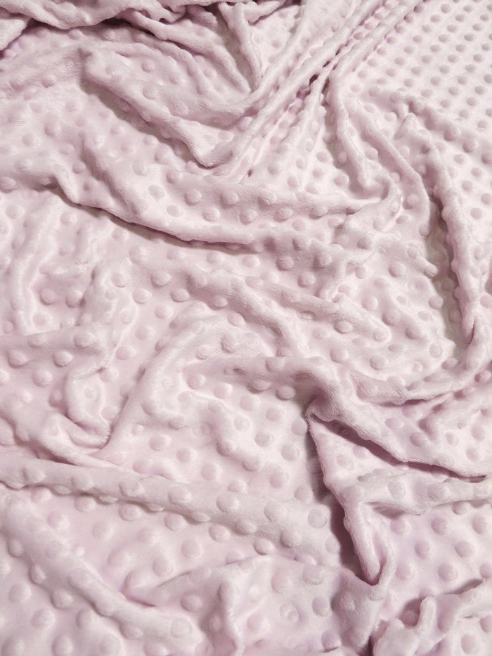Faded Pink Minky Dimple Dot Baby Soft Fabric / Sold By The Yard (Closeout!!!)