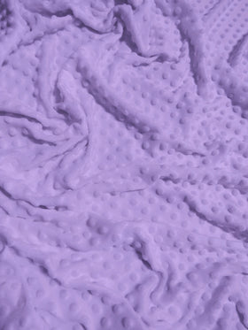 Lilac Minky Dimple Dot Baby Soft Fabric / Sold By The Yard