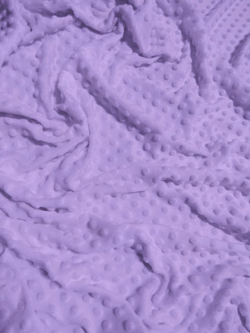 Lilac Minky Dimple Dot Baby Soft Fabric / Sold By The Yard