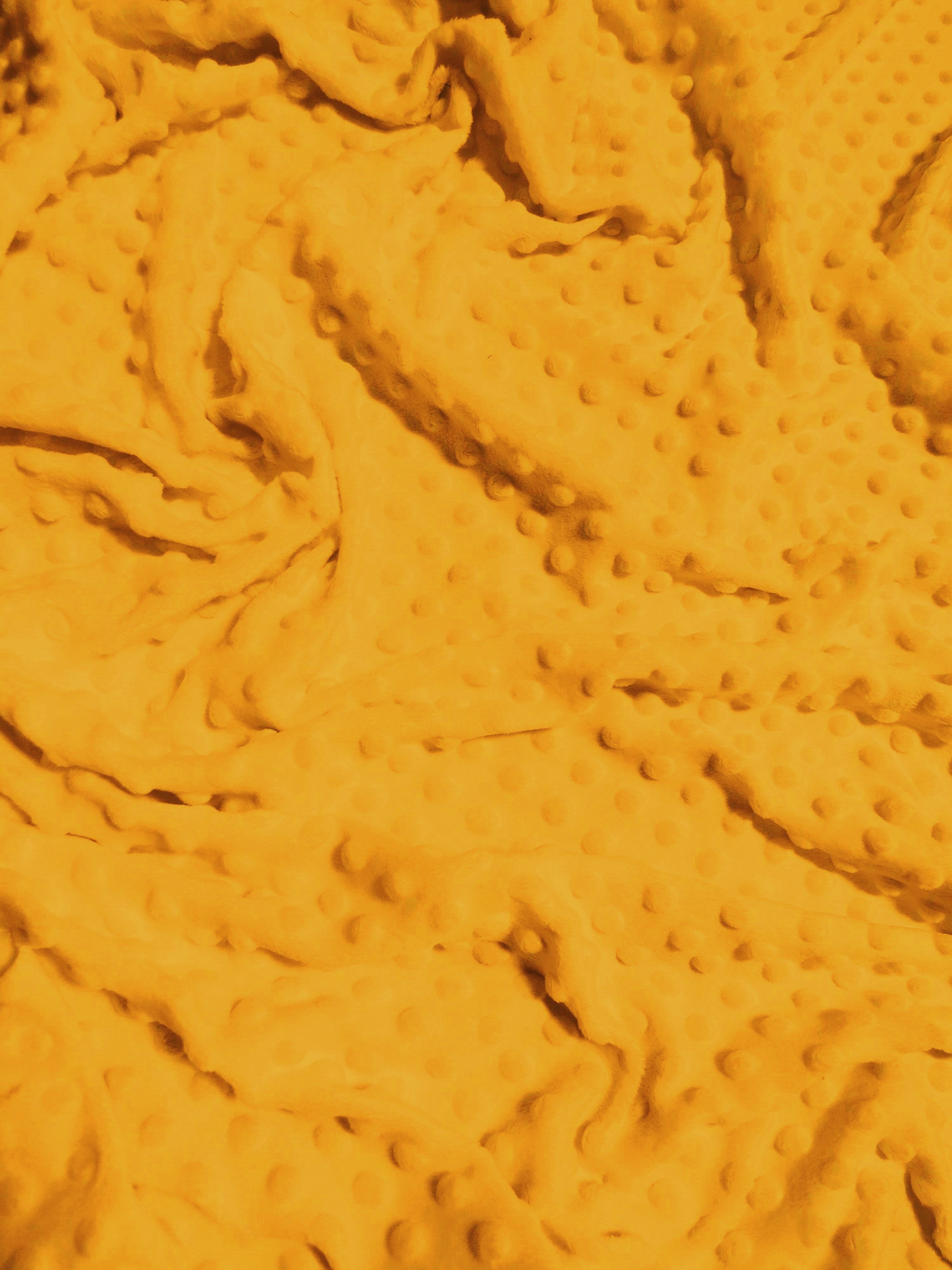 Mango Minky Dimple Dot Baby Soft Fabric / Sold By The Yard