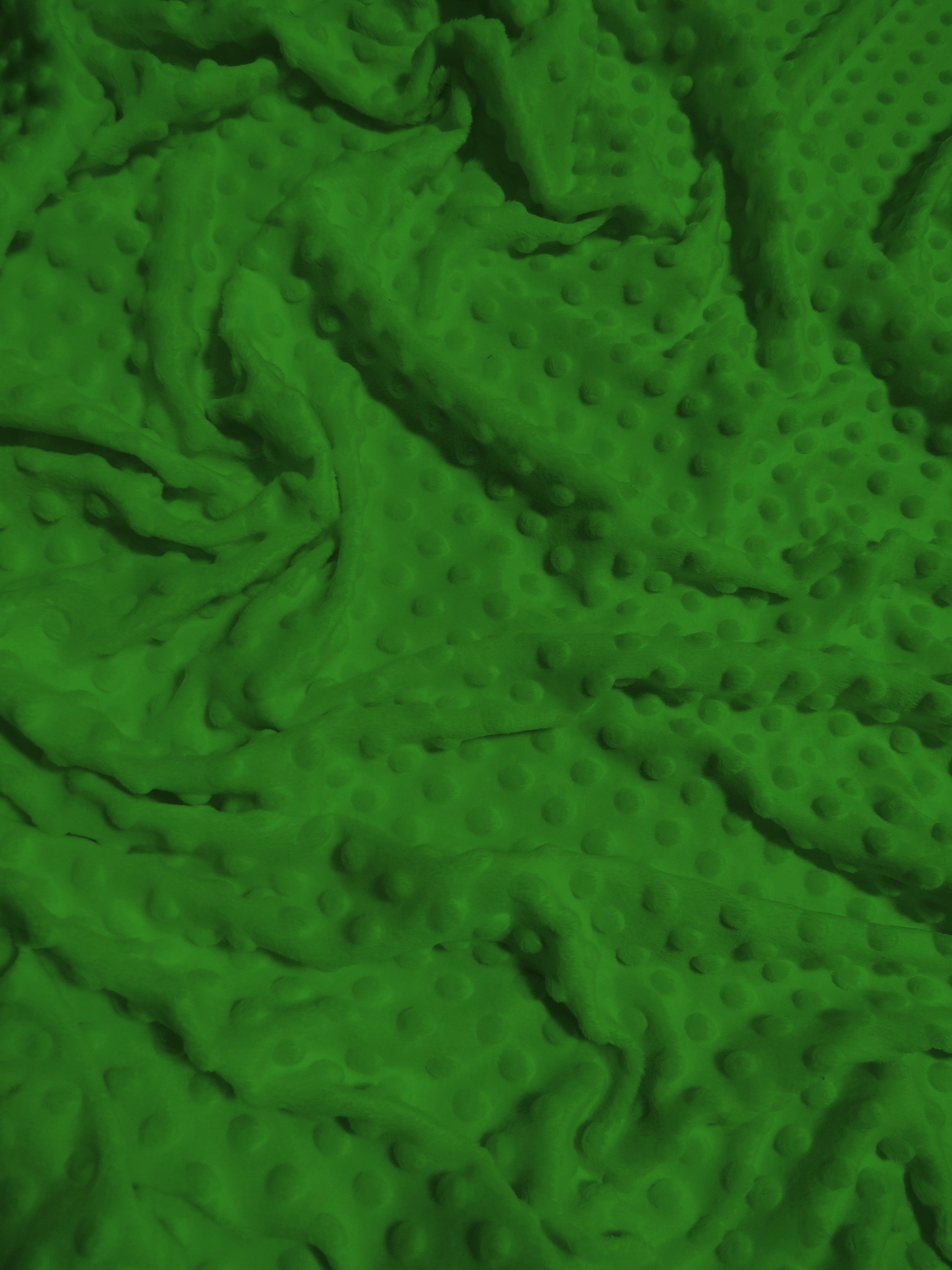 Mint Green Minky Dimple Dot Baby Soft Fabric / Sold By The Yard