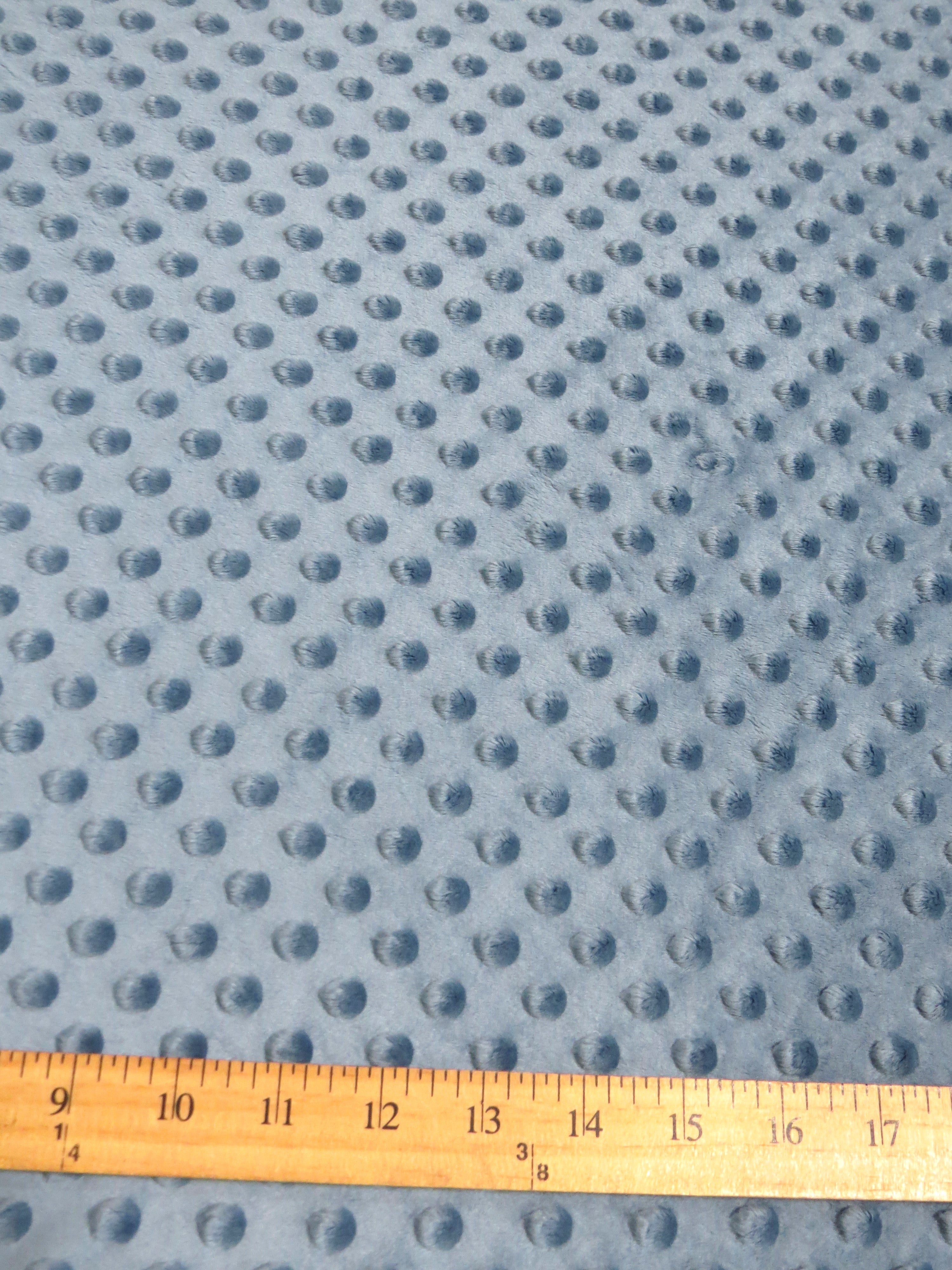 Asparagus Minky Dimple Dot Baby Soft Fabric / Sold By The Yard