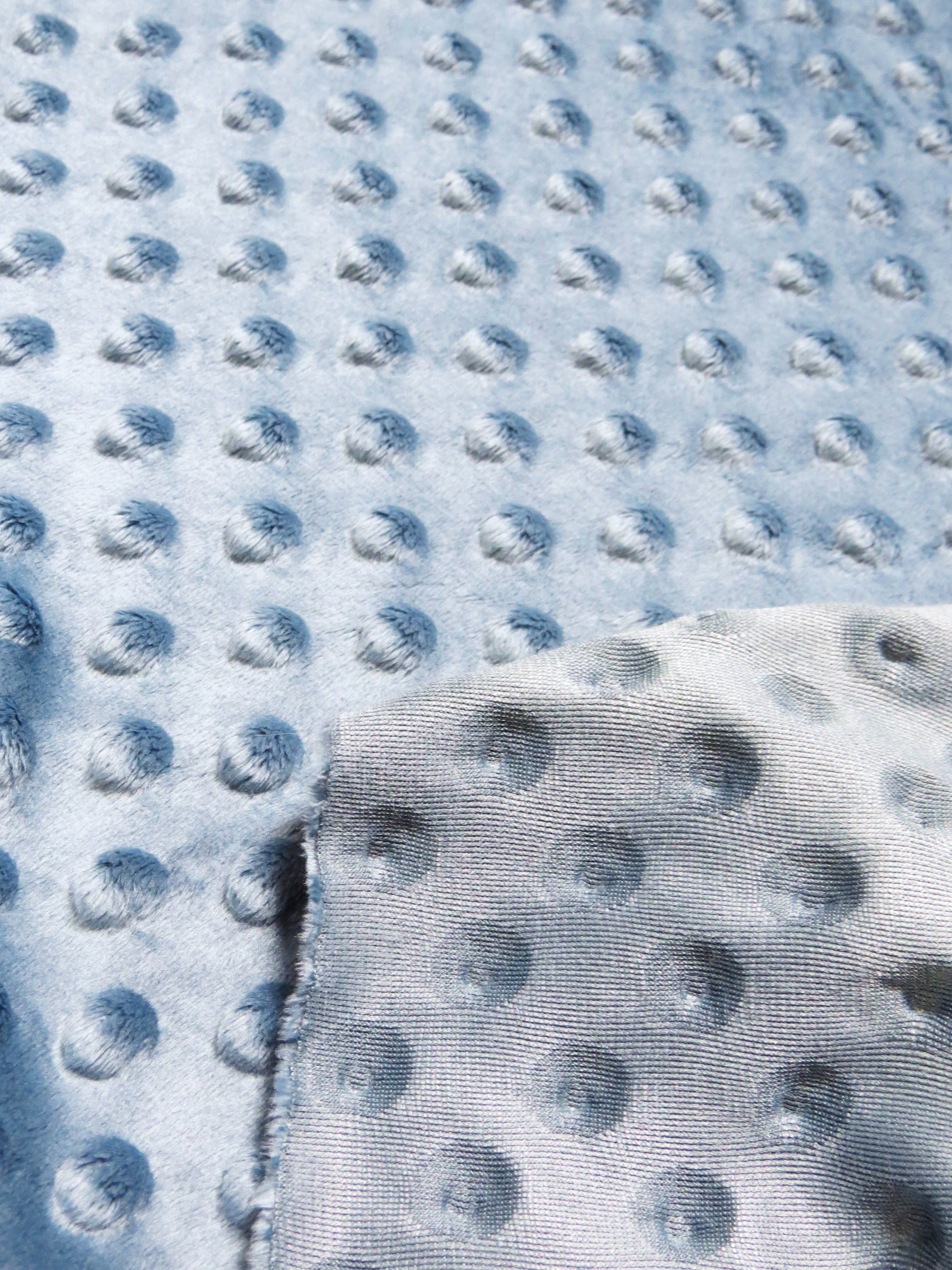 Asparagus Minky Dimple Dot Baby Soft Fabric / Sold By The Yard