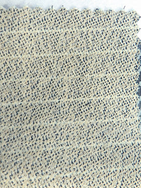 Navy Stripe 6.7oz Poly-Cotton Denim - 0