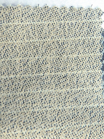 Navy Stripe 6.7oz Poly-Cotton Denim - 0