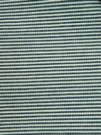 Navy with Natural Small Stripe 100% Cotton Denim