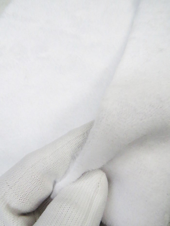 Double Sided Solid Soft Minky Fabric - White - 0