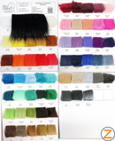 Ecoshag Faux Fake Fur Solid Shaggy Long Pile Faux Fur Fabric - Big Z Color Card-1