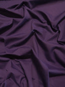 Poly Cotton Solid Fabric / Eggplant / 100 Yard Bolt-1
