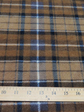 Western Tartan Plaid Fleece Printed Fabric.