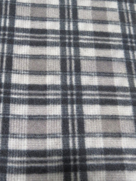 Vintage Tartan Plaid Fleece Printed Fabric.