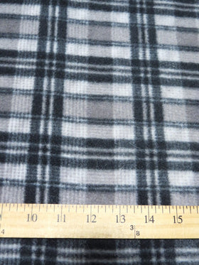 Vintage Tartan Plaid Fleece Printed Fabric. - 0