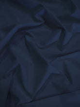 Solid Reversible Formal Poly Cotton Twill Fabric / Navy Blue / Sold By The Yard