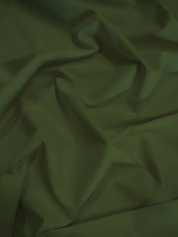 Solid Reversible Formal Poly Cotton Twill Fabric / Olive / Sold By The Yard